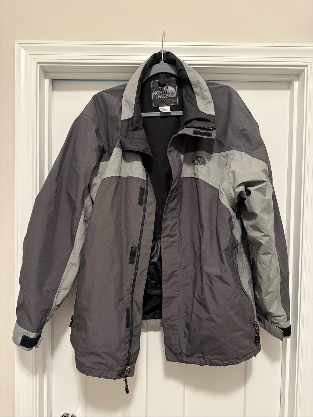 The North Face Black and Gray Outdoor Shell - Men's L